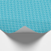 Egyptisch tegelpatroon, turkooizen en wit cadeaupapier (Hoek)