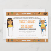 Egyptisch Thema Feest Uitnodiging (Voorkant)
