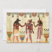 Egyptisch Thema Feest Uitnodiging (Achterkant)