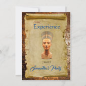 Egyptisch thema feest uitnodiging vlakke kaart (Voorkant)