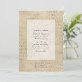 Egyptisch thema QR-code RSVP-huwelijk Kaart (Staand voorkant)