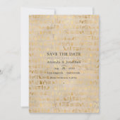 Egyptisch thema trouwfoto save the date (Voorkant)