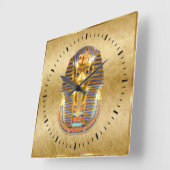 Egyptisch themawanddecor vierkante klok (Hoek)