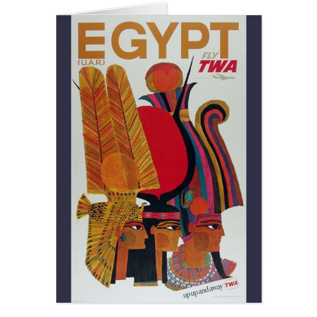 Egyptisch  toerisme in de luchtvaartantenne (Voorkant)