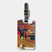 Egyptisch  toerisme in de luchtvaartantenne bagagelabel (Voorkant verticaal)