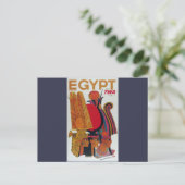 Egyptisch  toerisme in de luchtvaartantenne briefkaart (Staand voorkant)