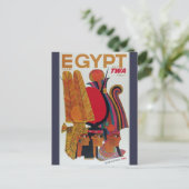 Egyptisch  toerisme in de luchtvaartantenne briefkaart (Staand voorkant)