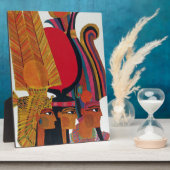 Egyptisch  toerisme in de luchtvaartantenne fotoplaat (Zijkant)