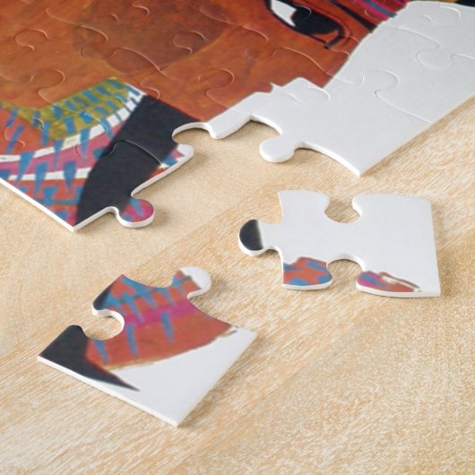 Egyptisch  toerisme in de luchtvaartantenne legpuzzel (Zijkant)