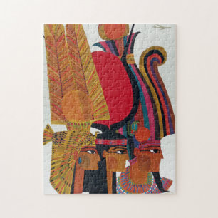 Egyptisch toerisme in de luchtvaartantenne legpuzzel