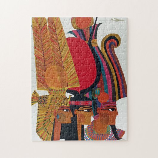 Egyptisch  toerisme in de luchtvaartantenne legpuzzel (Verticaal)