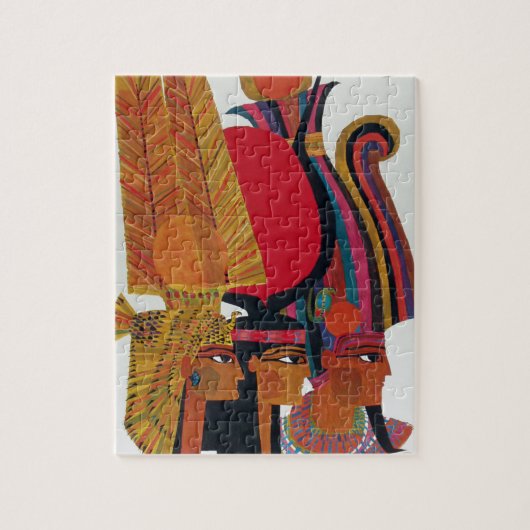 Egyptisch  toerisme in de luchtvaartantenne legpuzzel (Verticaal)