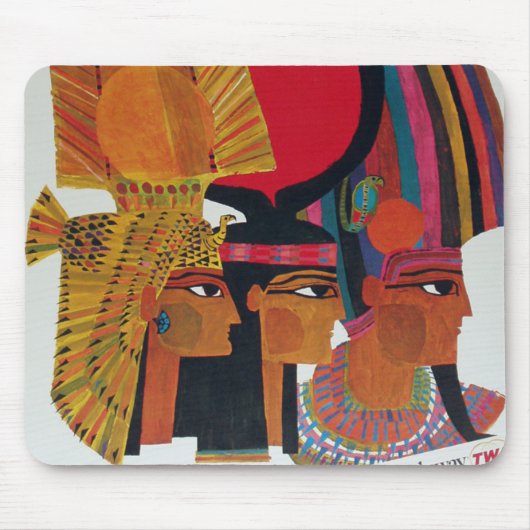 Egyptisch  toerisme in de luchtvaartantenne muismat (Voorkant)