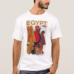 Egyptisch  toerisme in de luchtvaartantenne t-shirt