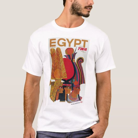 Egyptisch toerisme in de luchtvaartantenne t-shirt (Voorkant)