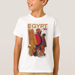 Egyptisch toerisme in de luchtvaartantenne t-shirt