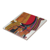 Egyptisch  toerisme in de luchtvaartantenne tegeltje (Zijkant)