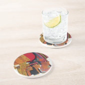 Egyptisch toerisme in de luchtvaartantenne zandsteen onderzetter (Zijkant)