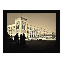 Egyptisch treinstation foto afdruk