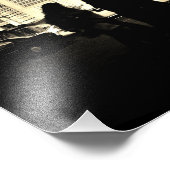 Egyptisch treinstation foto afdruk (Hoek)