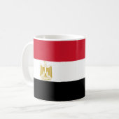 Egyptisch Vlag Keramische Mok (Voorkant links)