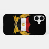 Egyptisch vlagembleem iPhone 16 hoesje (Achterkant horizontaal)