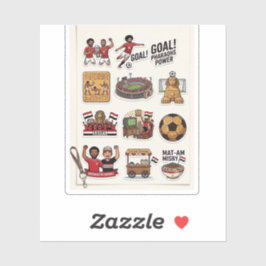 Egyptisch Voetbal Wedstrijd Dag Sticker Pack - Far