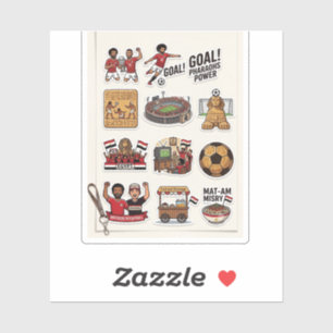 Egyptisch Voetbal Wedstrijd Dag Sticker Pack - Far