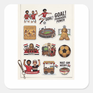 Egyptisch Voetbal Wedstrijd Dag Sticker Pack - Far