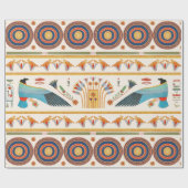 Egyptisch vogelnaadloos patroon Cadeaupapier (Vlak)