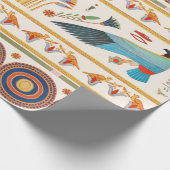 Egyptisch vogelnaadloos patroon Cadeaupapier (Hoek)