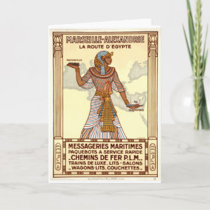 Egyptisch Wenskaart voor reizen Kaart