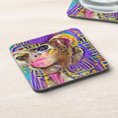 Egyptische aap bier onderzetter (Linkerzijde)