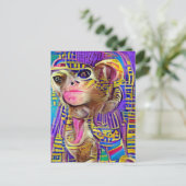 Egyptische aap briefkaart (Staand voorkant)