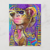 Egyptische aap briefkaart (Voorkant)