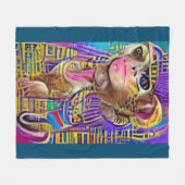 Egyptische aap fleece deken (Voorkant (Horizontaal))