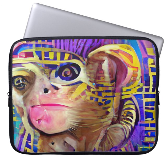 Egyptische aap laptop sleeve (Voorkant)