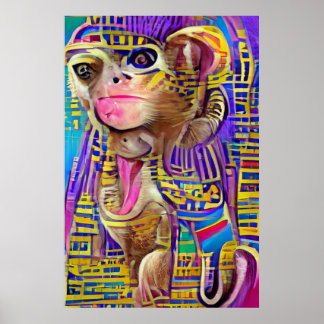 Egyptische aap poster