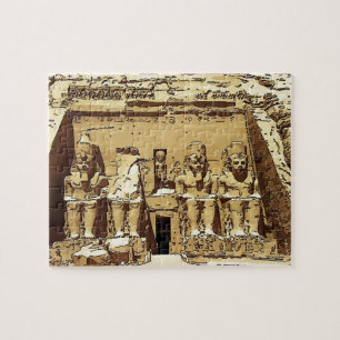 Egyptische Abu Simbel tempels Legpuzzel