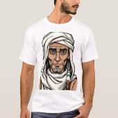 Egyptische ambachtsman gezicht illustratie t-shirt (Voorkant)