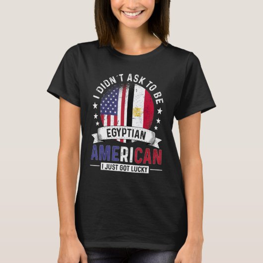 Egyptische Amerikaanse landen vlaggen Pride Countr T-shirt (Voorkant)