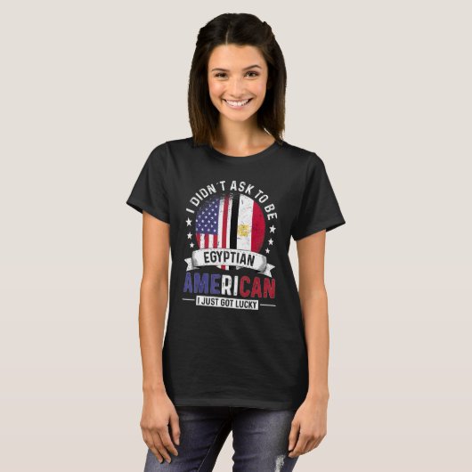 Egyptische Amerikaanse landen vlaggen Pride Countr T-shirt (Voorkant volledig)
