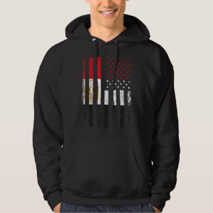 Egyptische Amerikaanse vlag Egyptische roots Egypt Hoodie