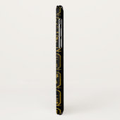 Egyptische ancient Gold-hiërogliefen op zwart Case-Mate iPhone Case (Achterkant/links)