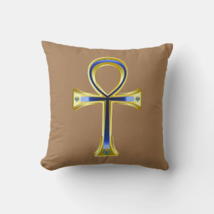 Egyptische Ankh En Scarabeeën Kussen