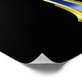 Egyptische Ankh en Scarabs Poster (Hoek)