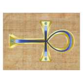 Egyptische Ankh en Scarabs Tafelkleed (Voorkant (Horizontaal))