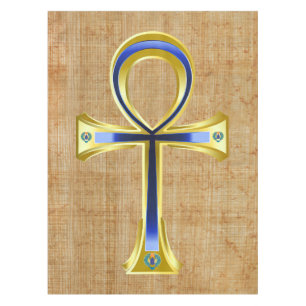 Egyptische Ankh en Scarabs Tafelkleed