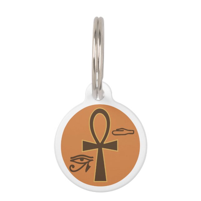 Egyptische Ankh Huisdierpenning (Voorkant)