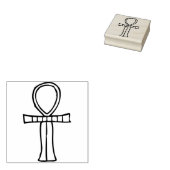 Egyptische ankh illustratie kunststempel rubberstempel (Gestempeld)